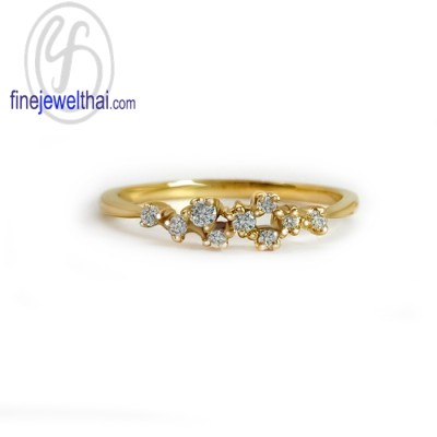 แหวนทองว แหวนเพชร แหวนแต่งงาน แหวนหมั้น -R1372g-9K